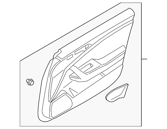 Door Trim Panel - Driver's Side (LH) - Kia (82305-J5560CFE)
