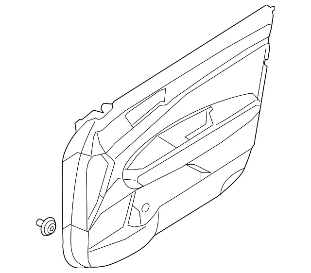 Door Trim Panel - Driver's Side (LH) - Kia (82307-D5040BKL)