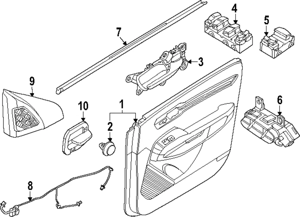 Door Trim Panel - Kia (82307-DO010A8A)