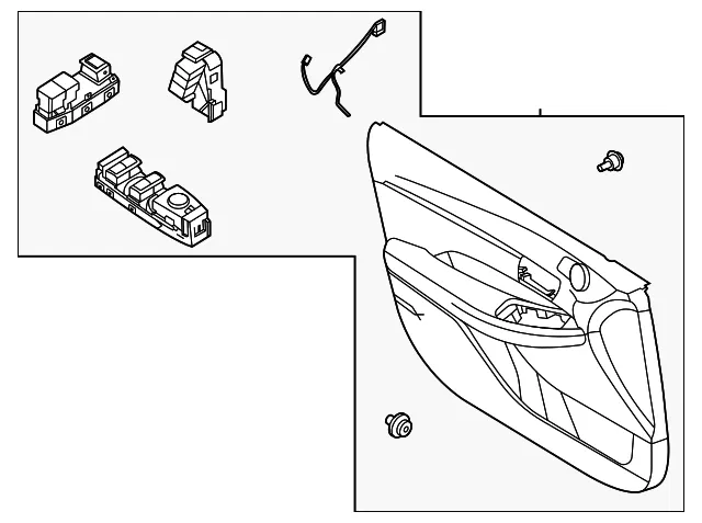 Door Trim Panel - Kia (82307-L2NJ0KM4)