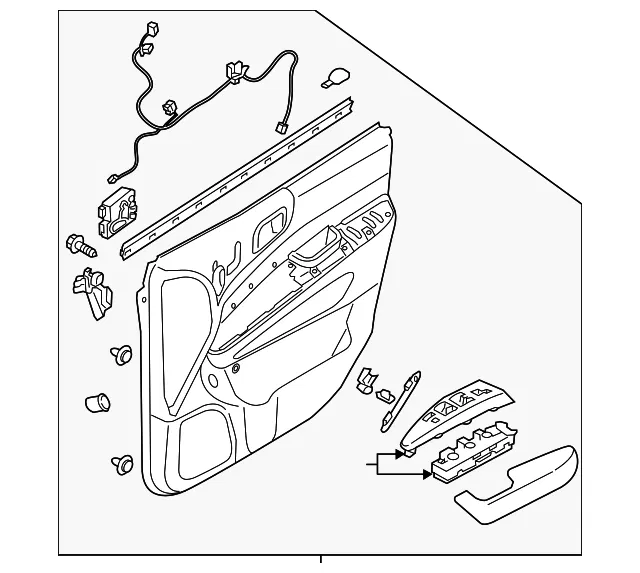 Door Trim Panel - Kia (82308-4D202AD2AS)