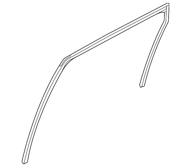 Glass Run Rubber-Rear Door Window, Left-hand - Nissan (82331-6RR0D)