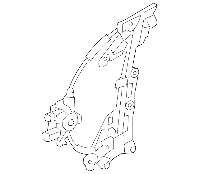 Window Regulator - Driver's Side (LH) - Kia (82401-1M200)