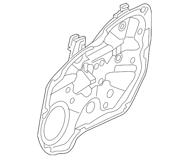 Window Regulator - Driver's Side (LH) - Kia (82401-1U001)