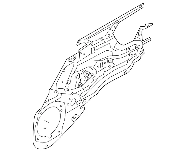 Window Regulator - Driver's Side (LH) - Kia (82401-2K001)