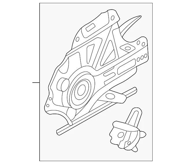 Window Regulator - Driver's Side (LH) - Kia (82401-4D010)