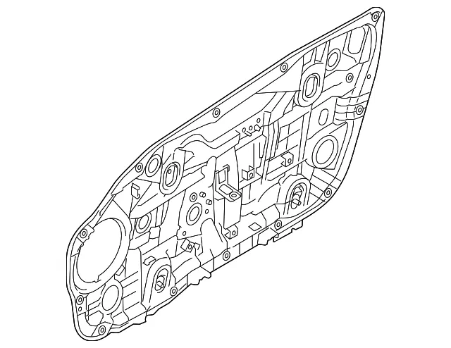 Window Regulator - Driver's Side (LH) - Kia (82401-A7250)