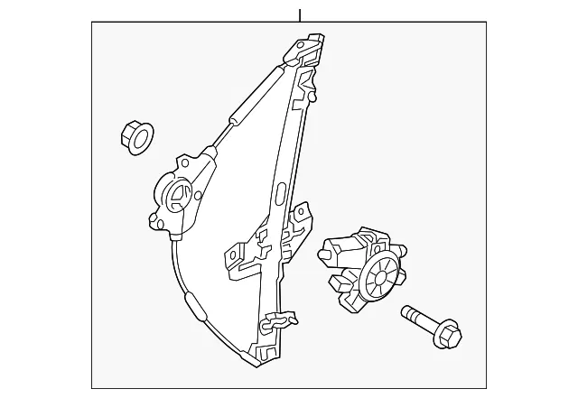 Window Regulator - Kia (82402-1W010)