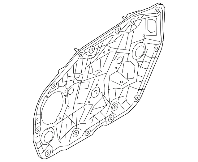 Window Regulator - Passenger Side (RH) - Kia (82402-A7011)