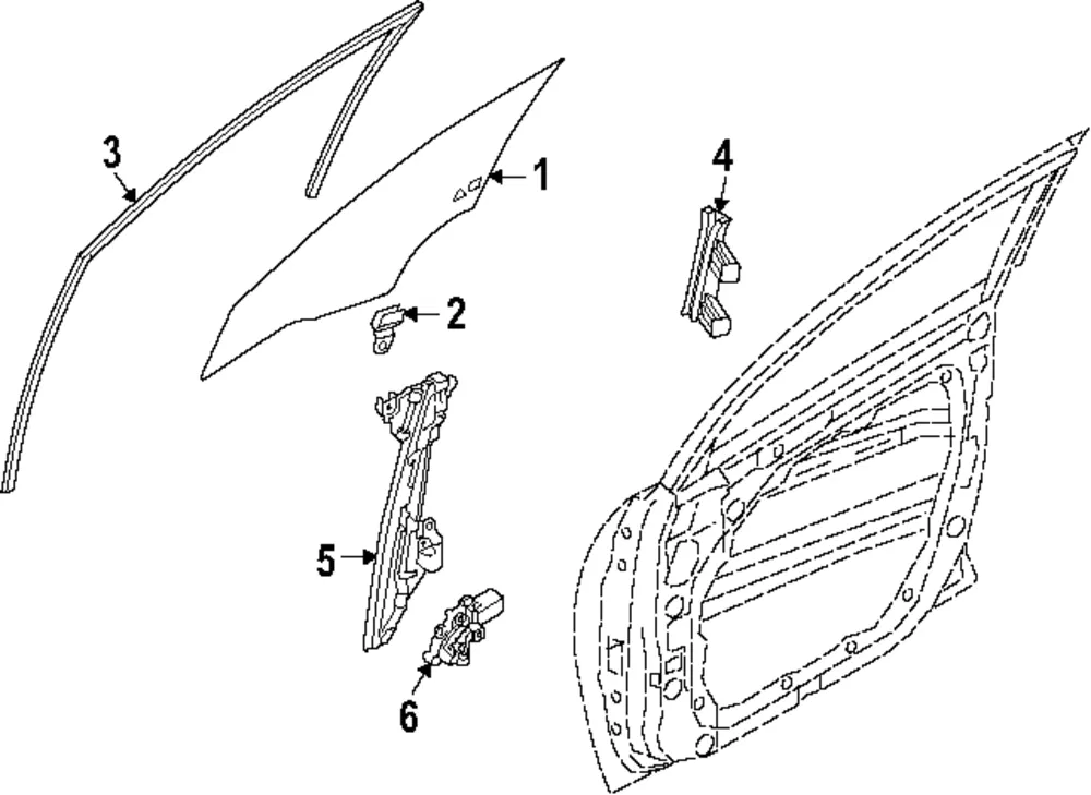 Window Regulator - Kia (82402-GG010)