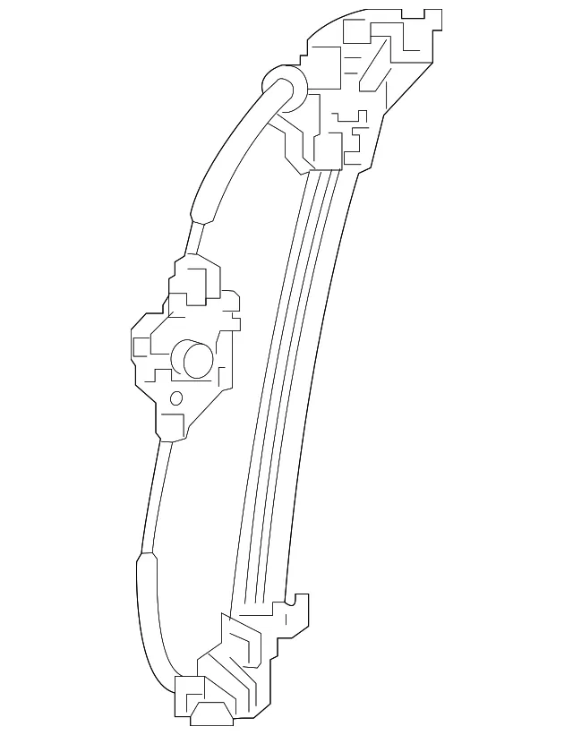 Window Regulator - Passenger Side (RH) - Kia (82402-H9000)