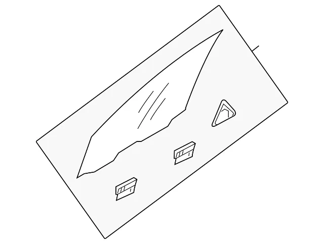 Door Glass - Driver's Side (LH) - Kia (82410-3T010)