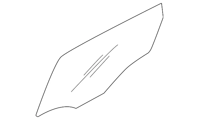 Door Glass - Passenger Side (RH) - Kia (82420-B2000)