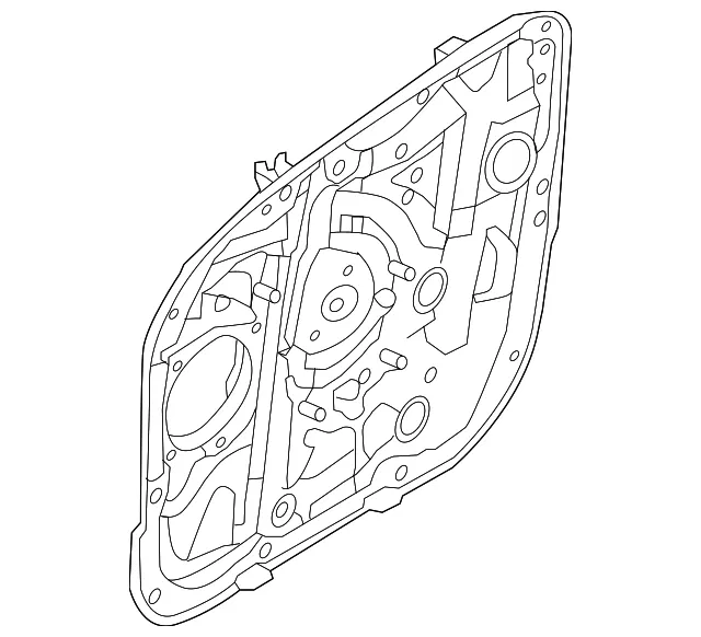 Window Regulator - Driver's Side (LH) - Kia (82471-C6000)
