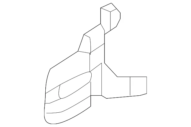 Door Latch Bracket - Passenger Side (RH) - Kia (82494-C5000)