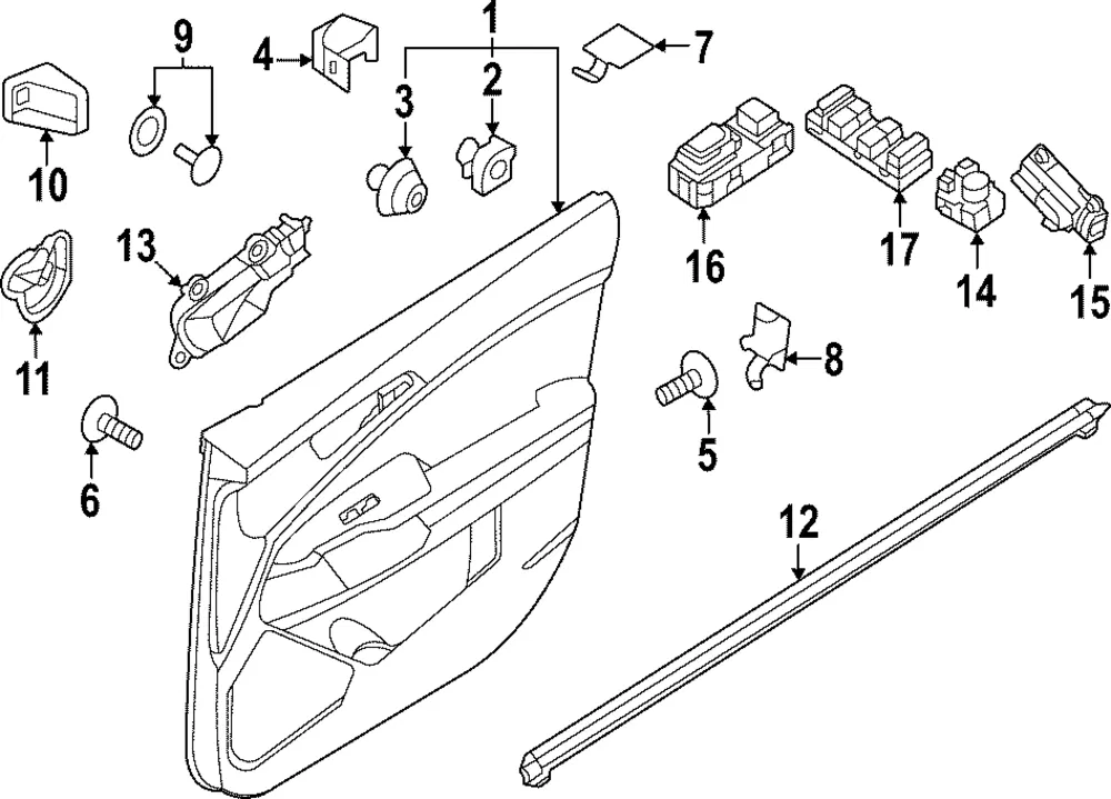 Handle, Inside - Kia (82610-DW010SA1)