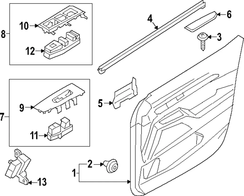 Handle, Inside - Kia (82610-S9000QS1)