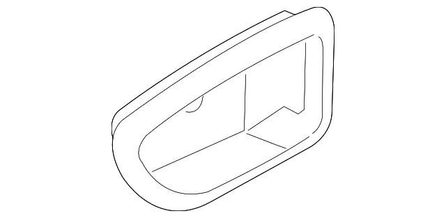 Handle Bezel - Driver's Side (LH) - Kia (82611-3F000NF)