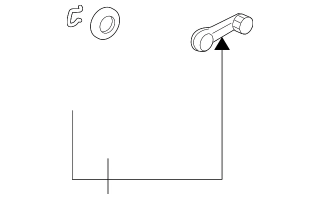 Regulator Handle - Kia (82630-22001GW)