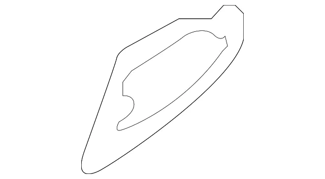 Handle, Outside Pad - Passenger Side (RH) - Kia (82654-3T100)