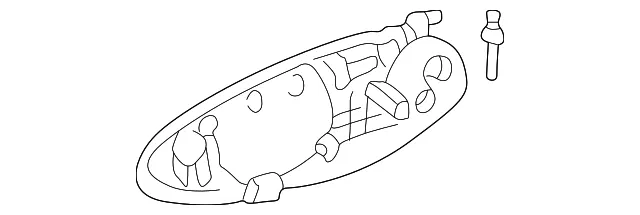 Handle, Outside - Passenger Side (RH) - Kia (82660-3C021XX)