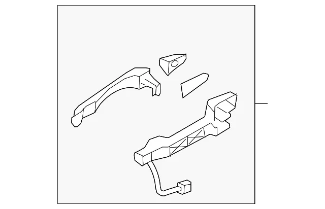 Handle, Outside - Passenger Side (RH) - Kia (82660-3R020SWP)