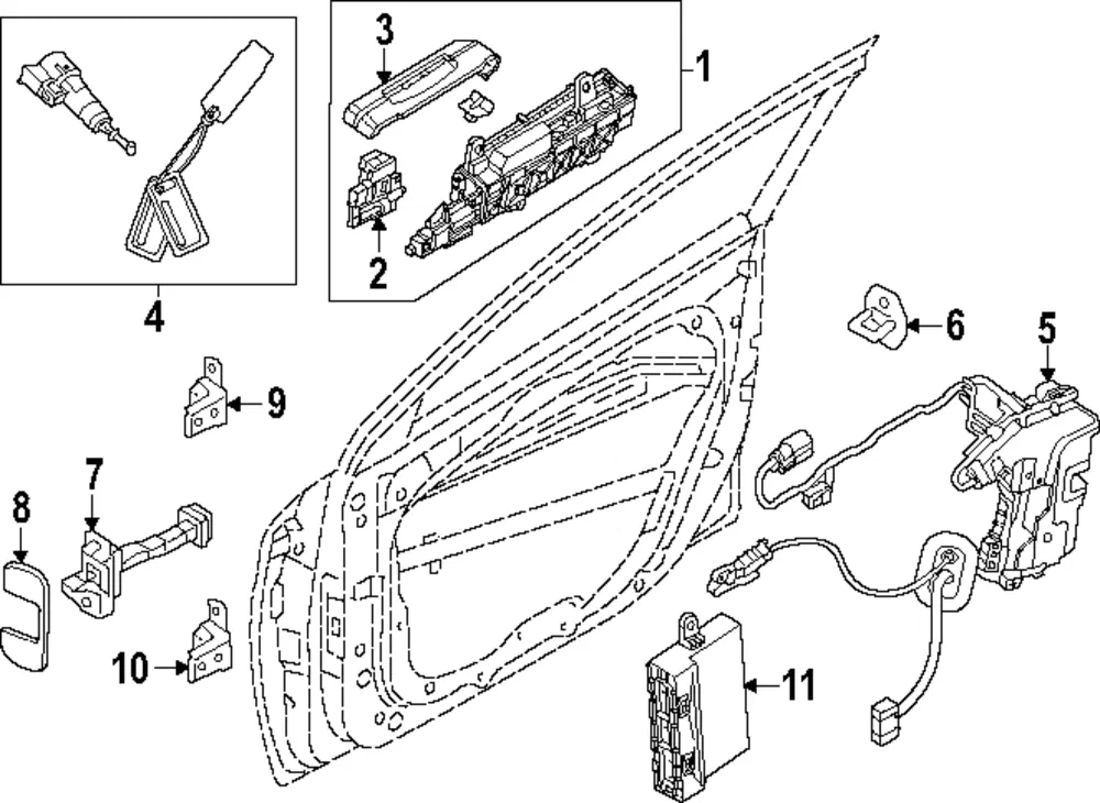 Handle, Outside - Kia (82660-DO100P2M)