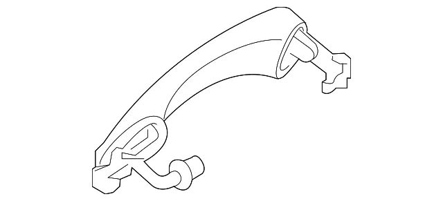 Handle, Outside - Passenger Side (RH) - Kia (82661-3T100MBN)