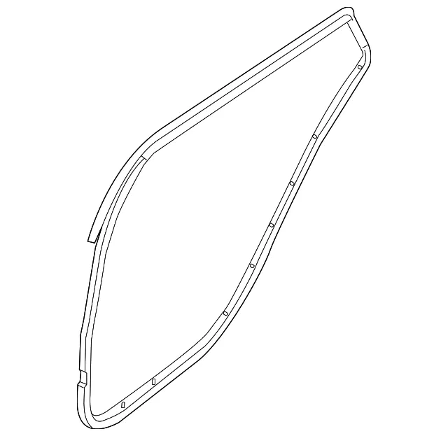 Rear Door Weatherstrip, Right - Nissan (82830-6LE0A)