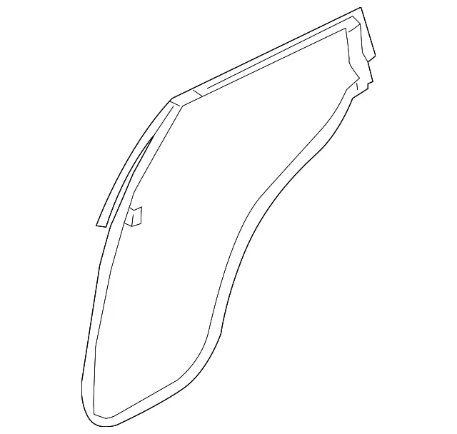 Rear Door Weatherstrip, Right - Nissan (82830-7BA0A)