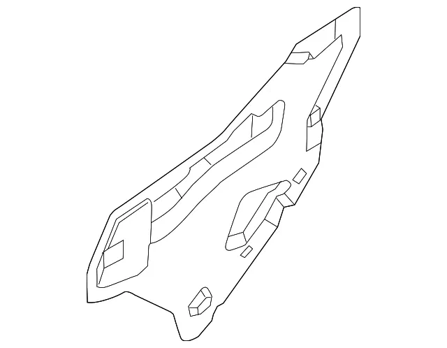 Water Deflector - Passenger Side (RH) - Nissan (82860-3SG0A)