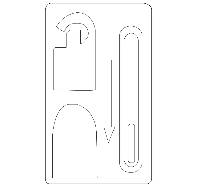 Child Safety Caution Label - Nissan (82891-ZF00A)