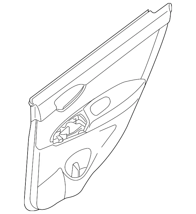 Door Trim Panel - Passenger Side (RH) - Nissan (82900-4AF4A)