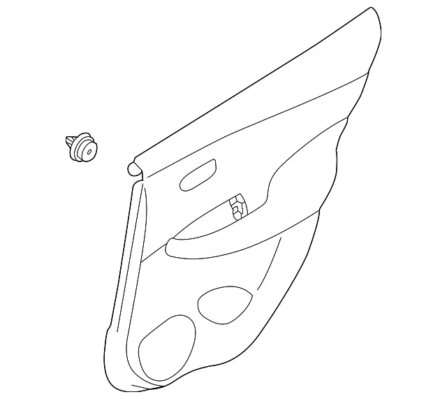 Door Trim Panel - Passenger Side (RH) - Nissan (82900-5SA1A)