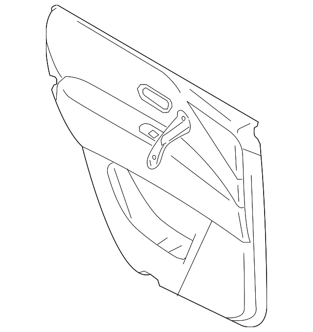Door Trim Panel - Passenger Side (RH) - Nissan (82900-5ZW1B)