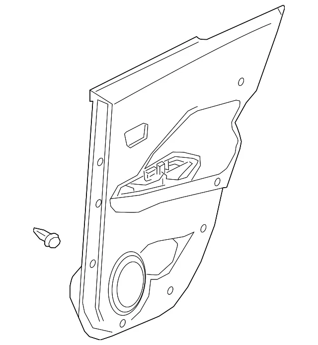 Door Interior Trim Panel - Nissan (82900-9VD0B)