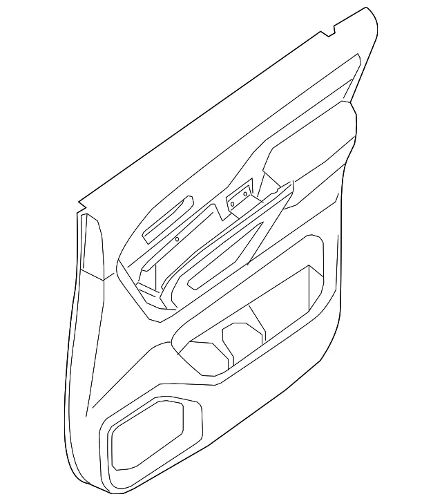 Door Trim Panel - Passenger Side (RH) - Nissan (82900-EZ33D)