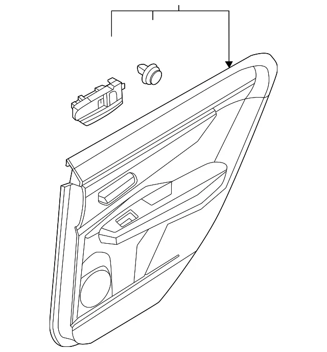 Door Interior Trim Panel - Nissan (82901-5MP2B)