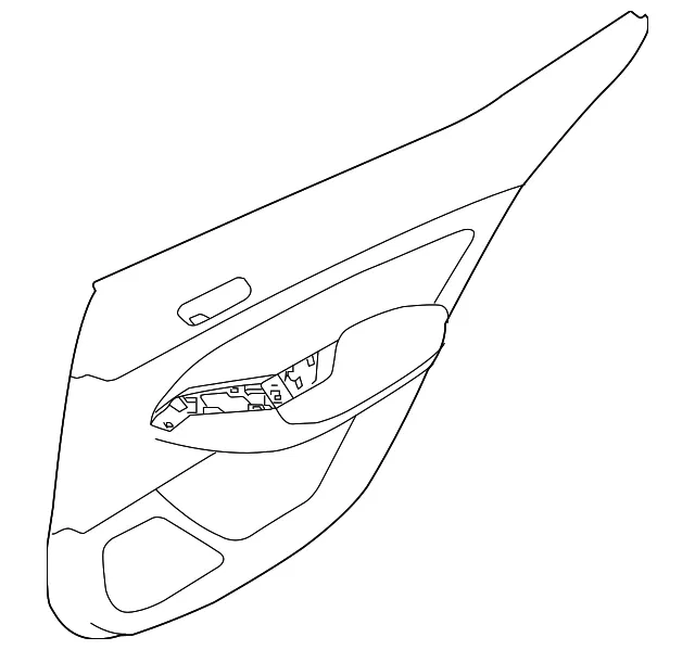 Door Interior Trim Panel - Nissan (82901-6CA3C)