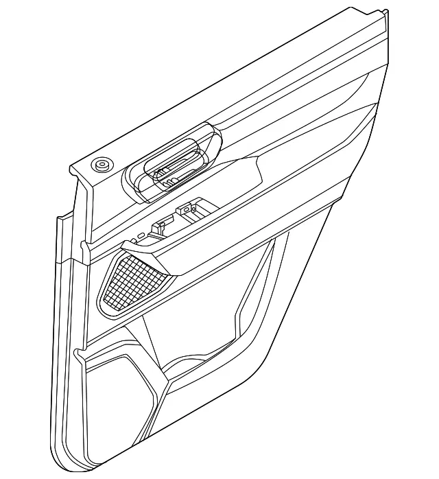 Door Interior Trim Panel - Nissan (82901-7KK0C)
