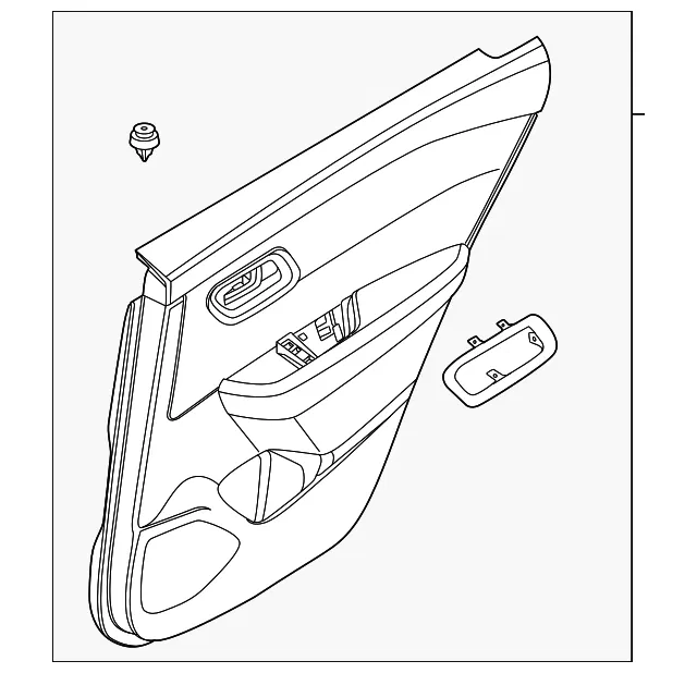 Door Interior Trim Panel - Nissan (829A0-4MT8A)