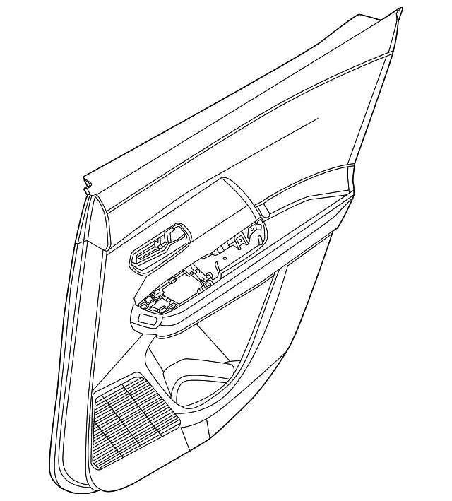 Door Interior Trim Panel - Nissan (829A0-7LF3A)