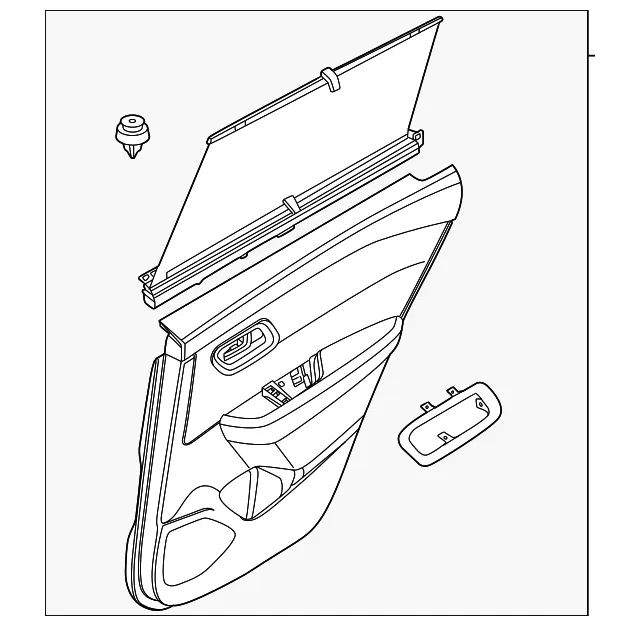 Door Interior Trim Panel - Nissan (829A1-4MT4B)