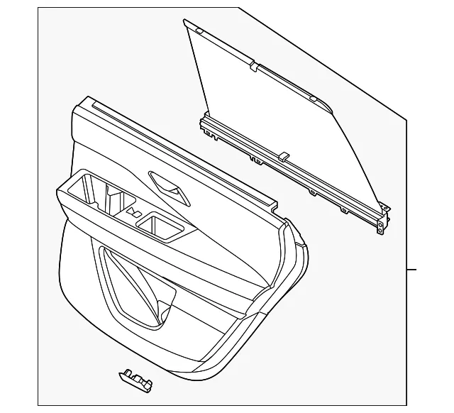 Door Interior Trim Panel - Nissan (829A1-6TB2B)