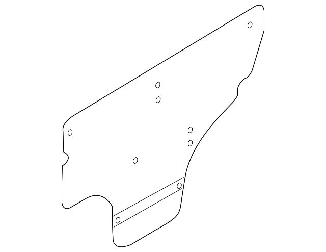 Water Deflector - Driver's Side (LH) - Kia (83170-3E000)