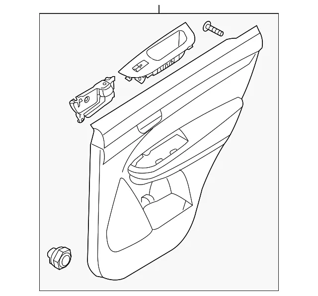 Panel Complete Rear Door - Kia (83301-1U500AM2DS)