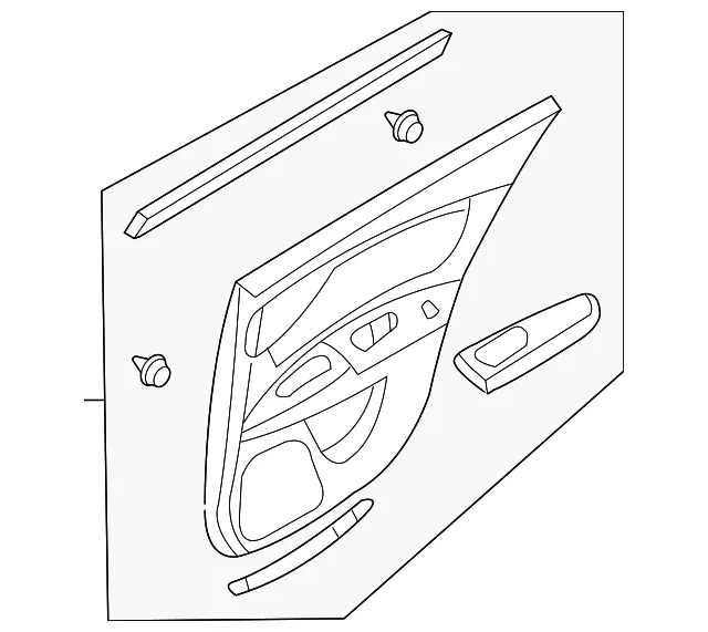 Door Trim Panel - Kia (83301-2G2414T)