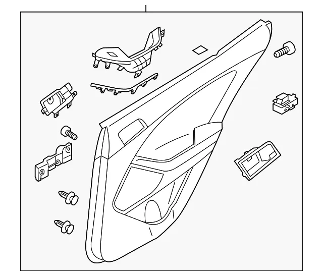 Door Interior Trim Panel - Kia (83301-4U060UP)