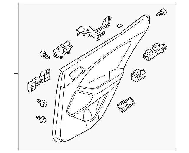 Door Trim Panel - Kia (83302-2T460DA3)