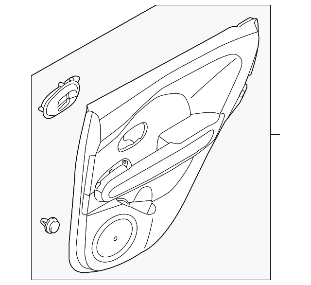 Door Trim Panel - Driver's Side (LH) - Kia (83305-G5060EE5)